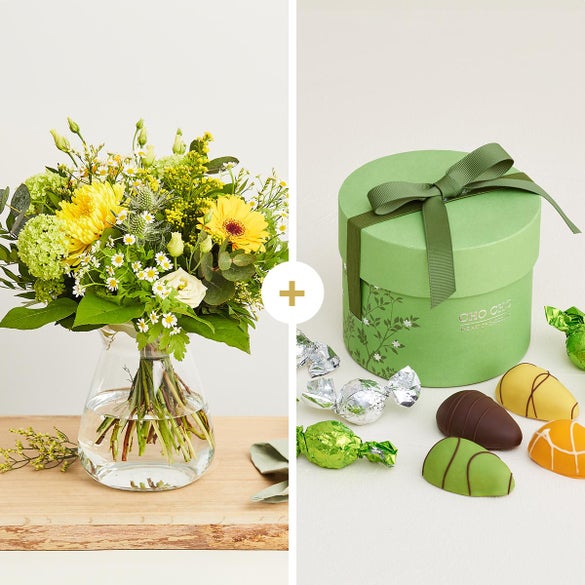 Den klassiske til påske med forårsæske med chokolade